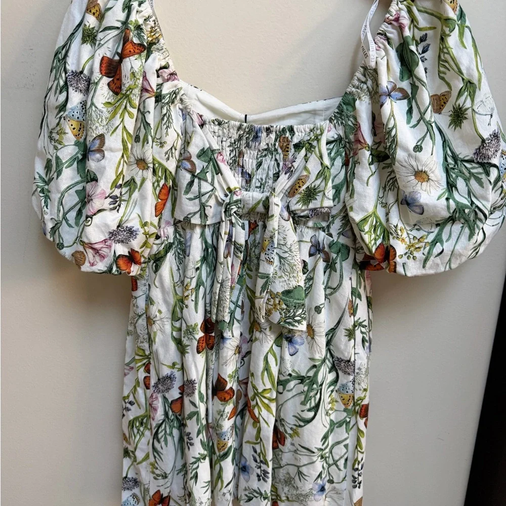 NWT Avec Les Filles Floral Babydoll Dress